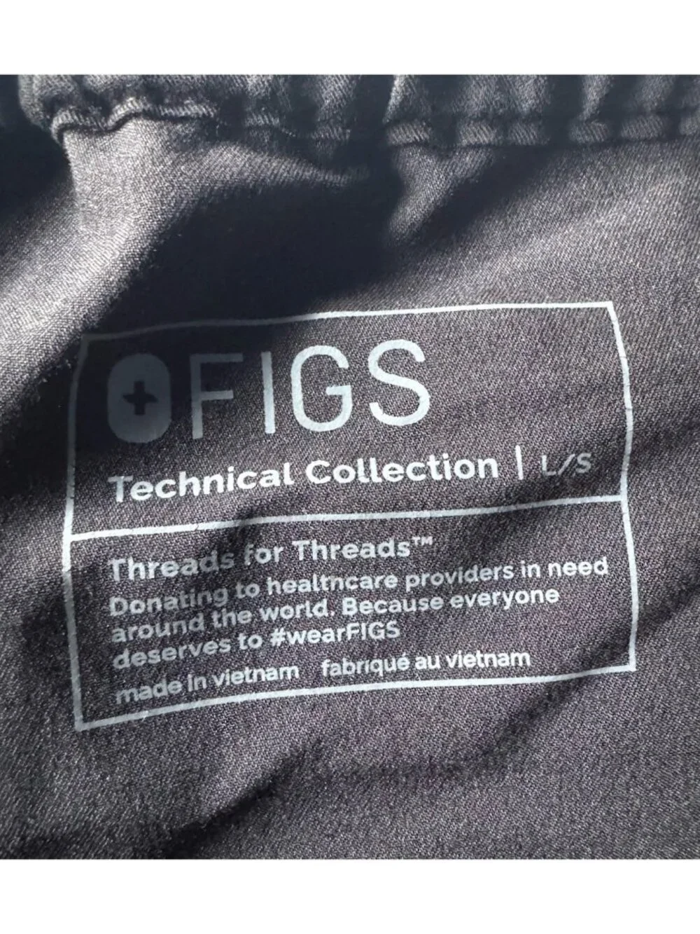 FIGS Men's Sz Large Short Pisco Black Scrub Pants